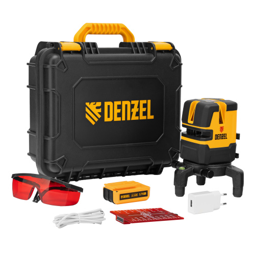 Лазерный уровень LX 05 Red, 20 м, 635 нм, аккумулятор Li 5200 mAh, резьба 5/8" Denzel по ценам производителя в Воронеже с доставкой по всей России