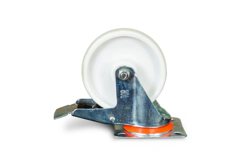 Колесо поворотное полипропилен SRCnb 63 160 мм с торозом (N) по ценам производителя в Воронеже с доставкой по всей России