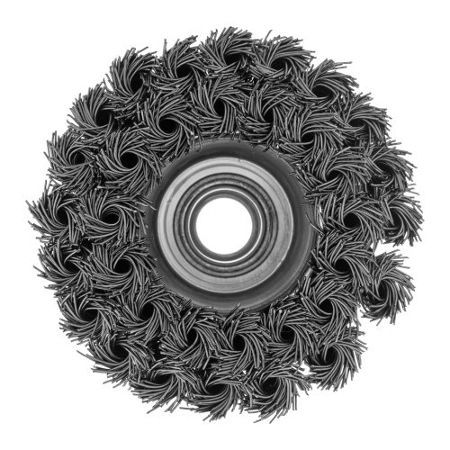 Щетка для УШМ, 75 мм, М14, "чашка", двухрядная, крученая проволока 0.5 мм Matrix по ценам производителя в Воронеже с доставкой по всей России