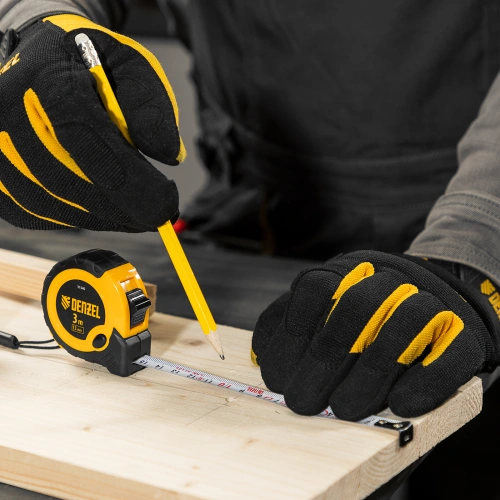 Рулетка 3м х 13мм, двухкомп. корпус, кнопка-пауза Denzel по ценам производителя в Воронеже с доставкой по всей России