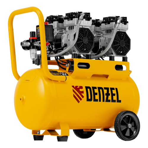 Компрессор безмасляный, малошумный DLS 1500/50, 1500 ВТ, 2x750, 50 л, 260 л/мин Denzel по ценам производителя в Воронеже с доставкой по всей России