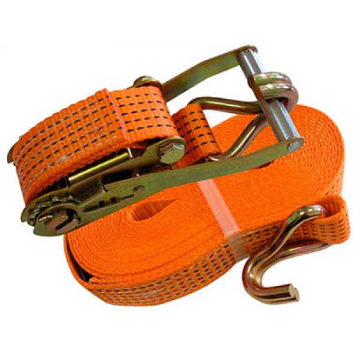 Ремень стяжной  0,4 / 0,8 тн, РС 8 м x 25 мм, полиэстер, с крюками, храповиком | СибТаль по ценам производителя в Воронеже с доставкой по всей России