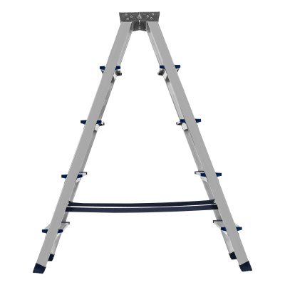 Стремянка двусторонняя 5 ступеней, алюминиевая, Сибртех по ценам производителя в Воронеже с доставкой по всей России