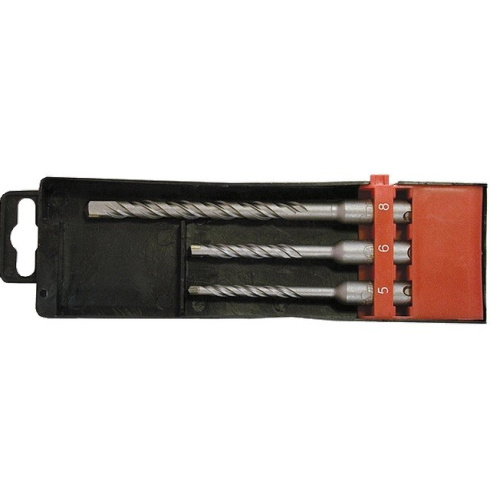 Набор буров по бетону, 5 х 110.6 х 110.8 х 160 мм, 3 шт, в пластиковой коробке, SDS Plus Matrix по ценам производителя в Воронеже с доставкой по всей России