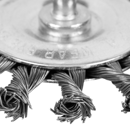 Щетка для дрели, 75 мм, плоская со шпилькой, крученая металлическая проволока Matrix по ценам производителя в Воронеже с доставкой по всей России