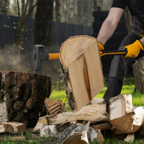 Колун-кувалда 4000 г, кованая, фибергласовая  рукоятка c TPR покрытием, 880 мм Denzel по ценам производителя в Воронеже с доставкой по всей России