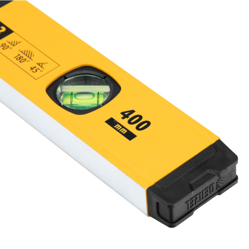 Уровень алюминиевый, магнит., фрезерованный, 3 глазка (1 зеркал.) 0,5 мм/м, 400 мм Denzel по ценам производителя в Воронеже с доставкой по всей России