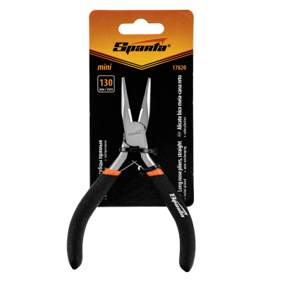 Длинногубцы прямые Mini, 130 мм, никелированные, авторазжим Sparta по ценам производителя в Воронеже с доставкой по всей России