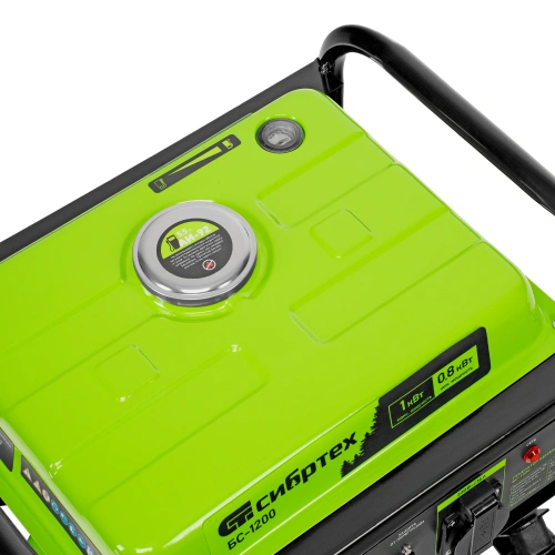 Генератор бензиновый БС-1200, 1 кВт, 230 В, четырехтактный, 5.5 л, ручной стартер Сибртех по ценам производителя в Воронеже с доставкой по всей России