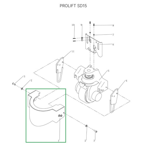 Кожух моторного отсека для тележек SD15 по ценам производителя в Воронеже с доставкой по всей России