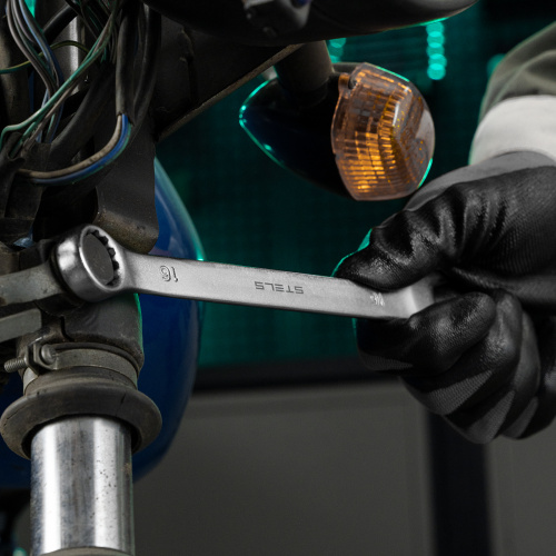 Ключ комбинированный, 16 мм, CrV, матовый хром Stels по ценам производителя в Воронеже с доставкой по всей России