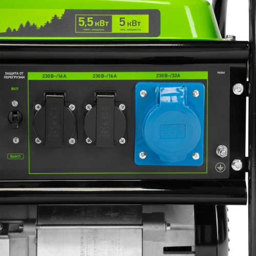 Генератор бензиновый БС-6500, 5.5 кВт, 230В, четырехтактный, 25 л, ручной стартер Сибртех по ценам производителя в Воронеже с доставкой по всей России