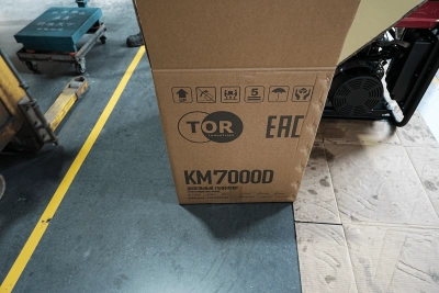Генератор дизельный 7,0 кВт 220В с электростартером и колесами TOR KM7000D по ценам производителя в Воронеже с доставкой по всей России