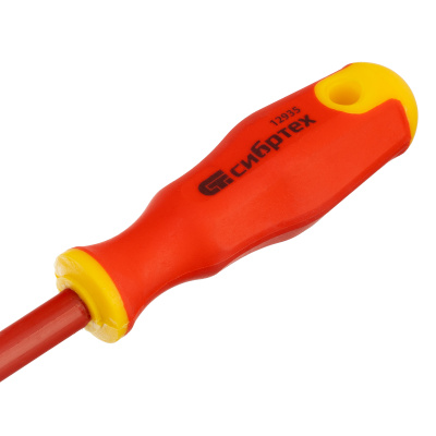 Отвертка диэлектрическая SL6.5 х 150 мм, CrV, до 1000 В, двухкомпонентная рукоятка Сибртех по ценам производителя в Воронеже с доставкой по всей России