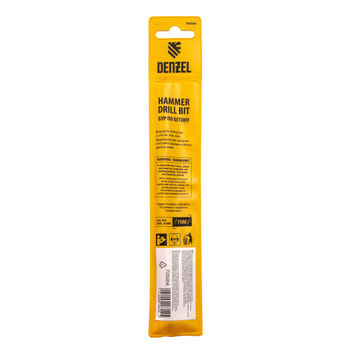Бур по бетону, двойная спираль, три пылеотводящие кромки, 5 x 160 мм DENZEL по ценам производителя в Воронеже с доставкой по всей России