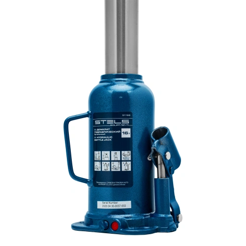 Домкрат гидравлический бутылочный, 16 т, h подъема 227-457 мм Stels по ценам производителя в Воронеже с доставкой по всей России