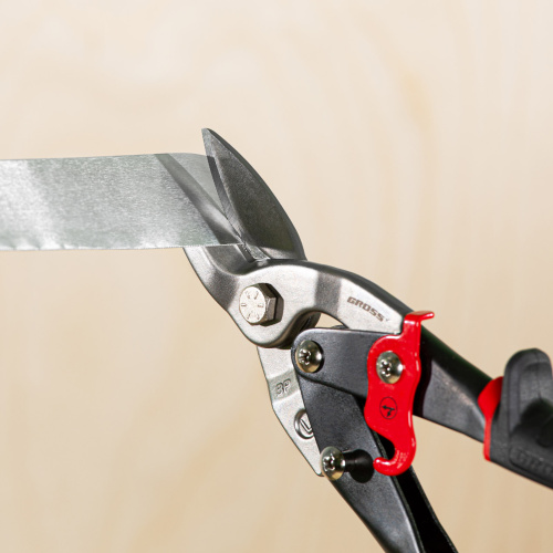 Ножницы по металлу "Piranha", 250 мм, прямой и левый рез, сталь СrMo, двухкомпонентные рукоятки Gross по ценам производителя в Воронеже с доставкой по всей России