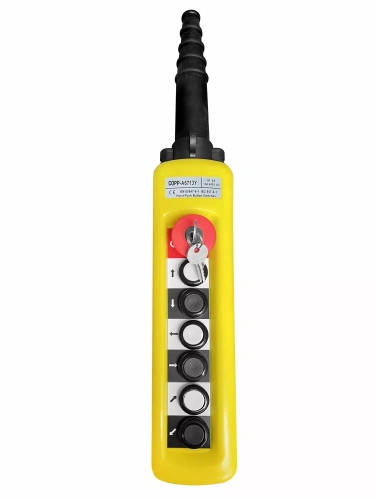 Пульт управления 6 кнопок 1 скорость, стоп, ключ, для кран балки, IP55 (A6713Y) купить в Москве с доставкой по всей России | ProtosMarket.ru