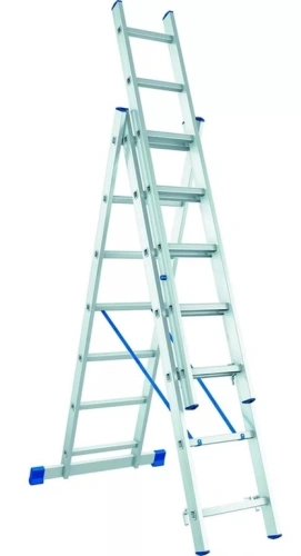 Лестница 3-х секционная алюминиевая 3*7 по ценам производителя в Воронеже с доставкой по всей России