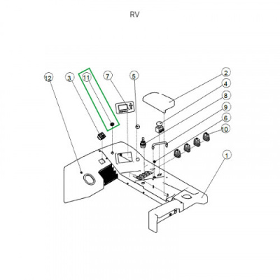 Замок зажигания с ключом для ричтрака RV (24V) по ценам производителя в Воронеже с доставкой по всей России