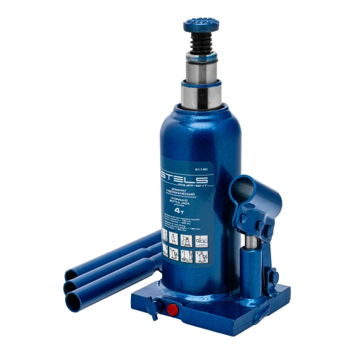 Домкрат гидравлический бутылочный телескопический, 4 т, h подъема 190-480 мм Stels по ценам производителя в Воронеже с доставкой по всей России