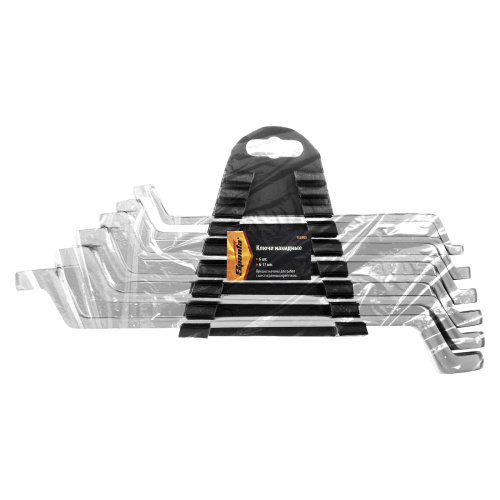 Набор ключей накидных, 6-17 мм, 6 шт, хромированные Sparta по ценам производителя в Воронеже с доставкой по всей России