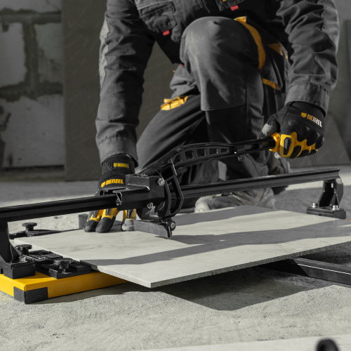 Плиткорез рельсовый 600х16мм, каретка на подш., стальная станина, усил. рукоятка-пенал Denzel по ценам производителя в Воронеже с доставкой по всей России