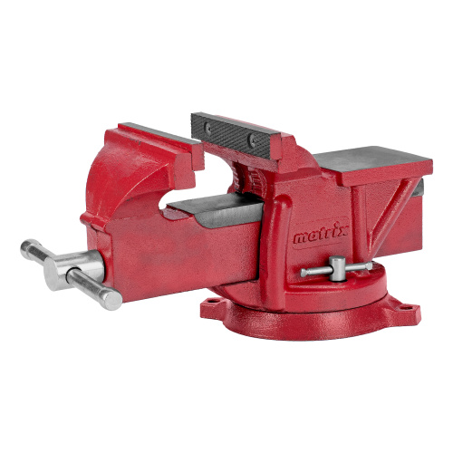 Тиски слесарные, 125 мм, поворотные, с наковальней Matrix по ценам производителя в Воронеже с доставкой по всей России