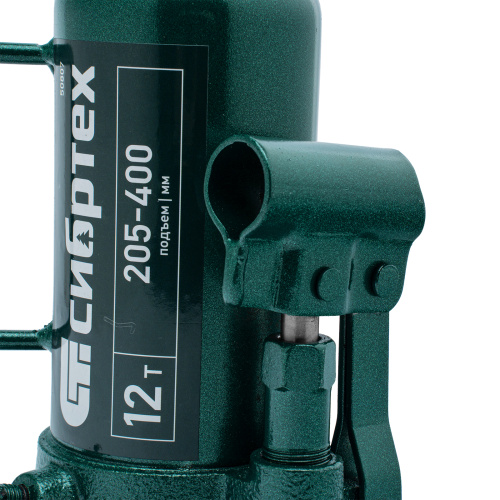 Домкрат гидравлический бутылочный, 12 т, 205-400 мм Сибртех по ценам производителя в Воронеже с доставкой по всей России