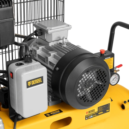 Компрессор воздушный, ременный привод BCI4000-T/100, 4.0 кВт, 100 литров, 690 л/мин Denzel по ценам производителя в Воронеже с доставкой по всей России