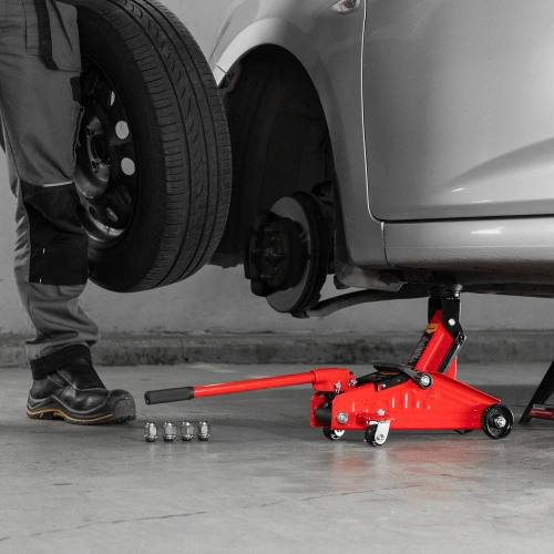 Домкрат гидравлический подкатной, 2 т, h подъема 140-285 мм, в пластиковом кейсе, compact Sparta по ценам производителя в Воронеже с доставкой по всей России