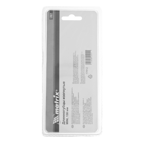 Длинногубцы изогнутые Mini, 130 мм, никелированные, авторазжим, двухкомпонентные рукоятки Matrix по ценам производителя в Воронеже с доставкой по всей России