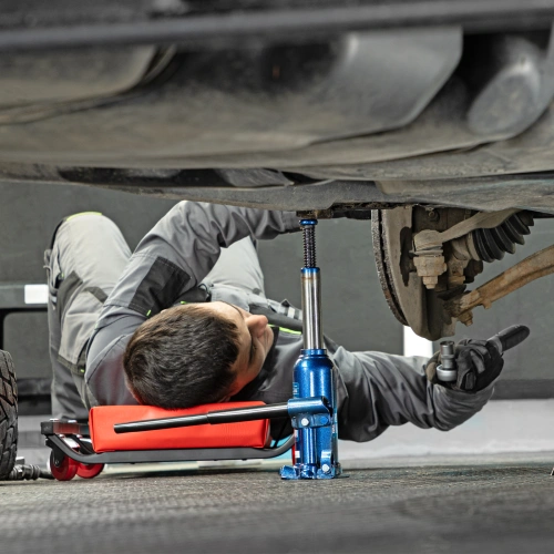 Домкрат гидравлический бутылочный, 4 т, h подъема 188-363 мм, в пластиковом кейсе Stels по ценам производителя в Воронеже с доставкой по всей России