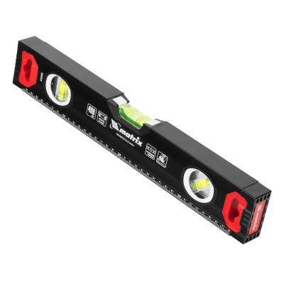 Уровень алюминиевый, усиленный, фрезерованный, 3 глазка, 400 мм Matrix по ценам производителя в Воронеже с доставкой по всей России