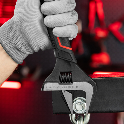 Ключ разводной, тонкие губки, фосфатированный, двухкомпонентная рукоятка, 250 мм, PRO Matrix по ценам производителя в Воронеже с доставкой по всей России