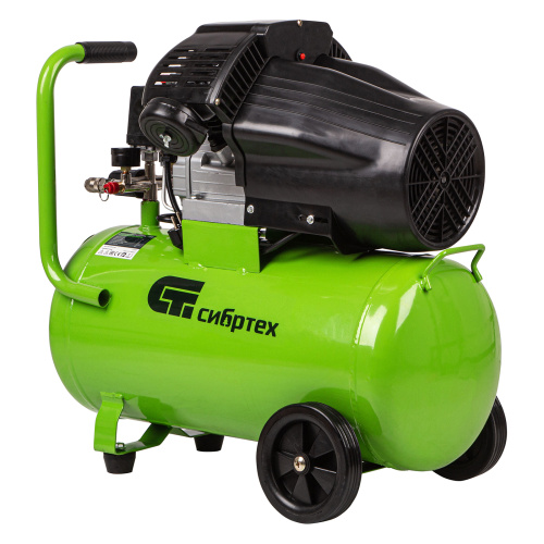 Компрессор воздушный КК-2200/50, 2.2 кВт, 350 л/мин, 50 л, прямой привод, масляный Сибртех по ценам производителя в Воронеже с доставкой по всей России