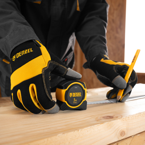 Рулетка 5м х 19мм, двухкомп. корпус, магнитный обрезиненный зацеп Denzel по ценам производителя в Воронеже с доставкой по всей России