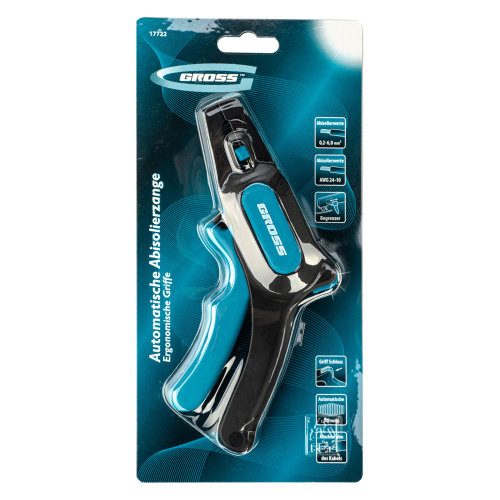 Щипцы для зачистки электропроводов 0.2-6 мм2 (10-24 AWG) лезвие: нержавеющая сталь Gross по ценам производителя в Воронеже с доставкой по всей России