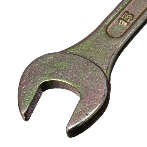 Ключ рожковый, 12 х 13 мм, желтый цинк Сибртех по ценам производителя в Воронеже с доставкой по всей России