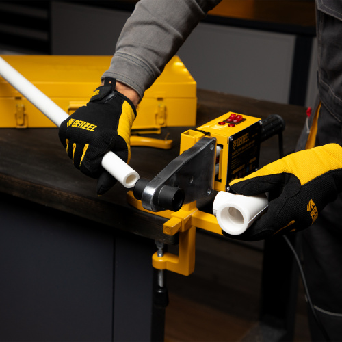 Аппарат для сварки пластиковых труб DWP-1500, 1500 Вт, 260-300 град, комплект насадок, 20-63 мм Denzel по ценам производителя в Воронеже с доставкой по всей России