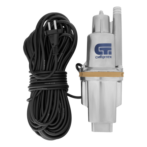 Вибрационный насос СВН300-25, верхний забор, 300 Вт, напор 75 м, 1200 л/ч, кабель 25 м Сибртех по ценам производителя в Воронеже с доставкой по всей России