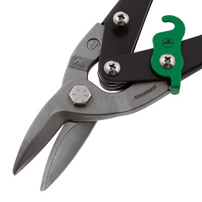 Ножницы по металлу "Piranha", 250 мм, прямой и правый рез, сталь СrMo, двухкомпонентные рукоятки Gross по ценам производителя в Воронеже с доставкой по всей России