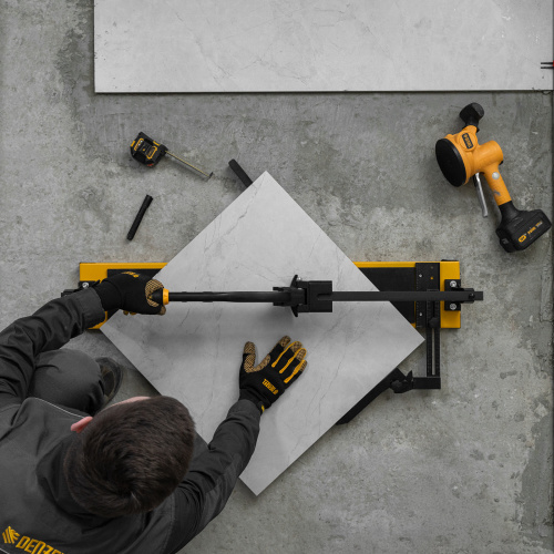 Плиткорез рельсовый 800х16мм, каретка на подш., стальная станина, усил. рукоятка-пенал Denzel по ценам производителя в Воронеже с доставкой по всей России