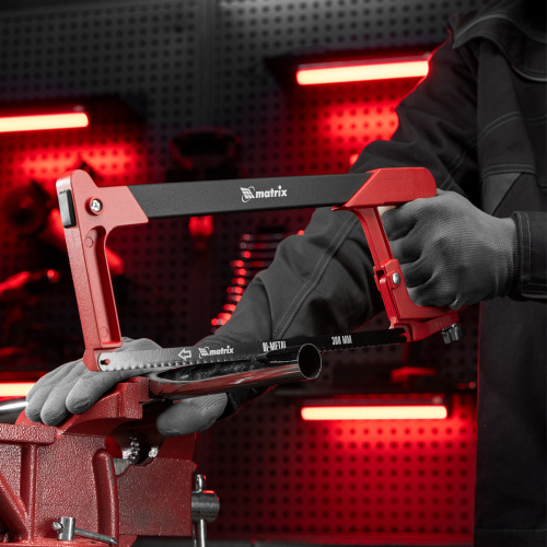 Ножовка по металлу, 300 мм, биметаллическое полотно, обрезиненная рукоятка Matrix по ценам производителя в Воронеже с доставкой по всей России