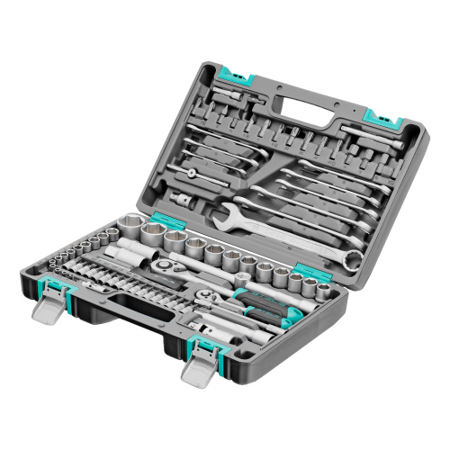 Набор инструментов, 1/2", 1/4", CrV, пластиковый кейс 82 предмета Stels по ценам производителя в Воронеже с доставкой по всей России