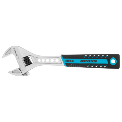 Ключ разводной, 250 мм, CrV, двухкомпонентная ручка Gross по ценам производителя в Воронеже с доставкой по всей России
