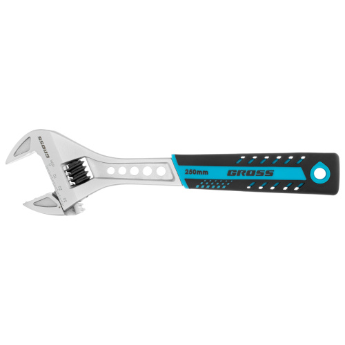 Ключ разводной, 250 мм, CrV, двухкомпонентная ручка Gross по ценам производителя в Воронеже с доставкой по всей России