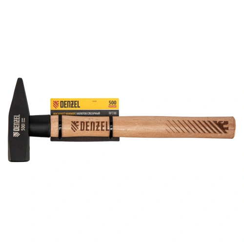 Молоток слесарный, 500 г, кованый квадратный боек, буковая рукоятка Denzel по ценам производителя в Воронеже с доставкой по всей России