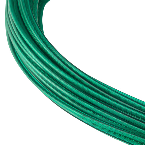 Трос металлополимерный зеленый ПР-2.0, толщина 2.0 мм, моток 20 метров Сибртех по ценам производителя в Воронеже с доставкой по всей России