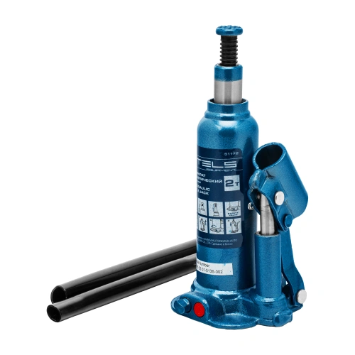 Домкрат гидравлический бутылочный, 2 т, h подъема 178-338 мм, в пластиковом кейсе Stels по ценам производителя в Воронеже с доставкой по всей России